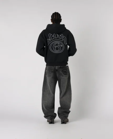 Divin By Divin Black 6Stars Zip (3)