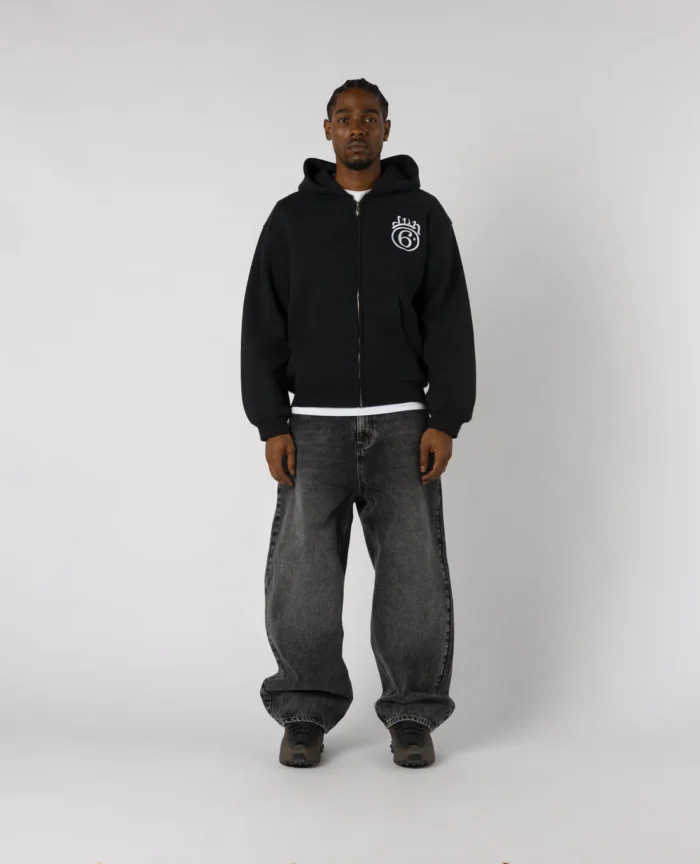 Divin By Divin Black 6Stars Zip (4)