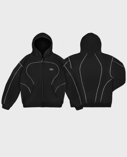 Divin By Divin Black Line Zip