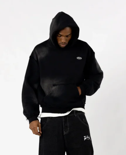 Divin By Divin Black Raw Military Hoodie (2)
