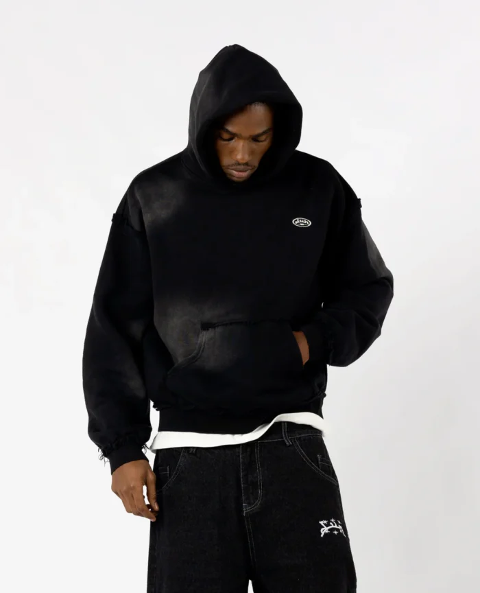 Divin By Divin Black Raw Military Hoodie (2)