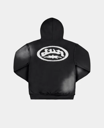 Divin By Divin Black Raw Military Hoodie