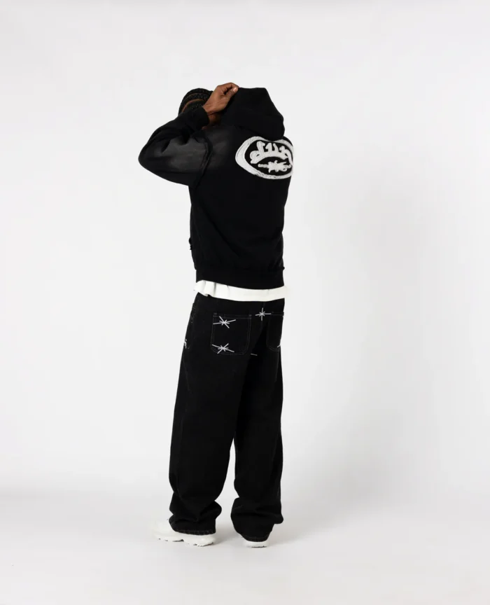 Divin By Divin Black Raw Military Hoodie (5)