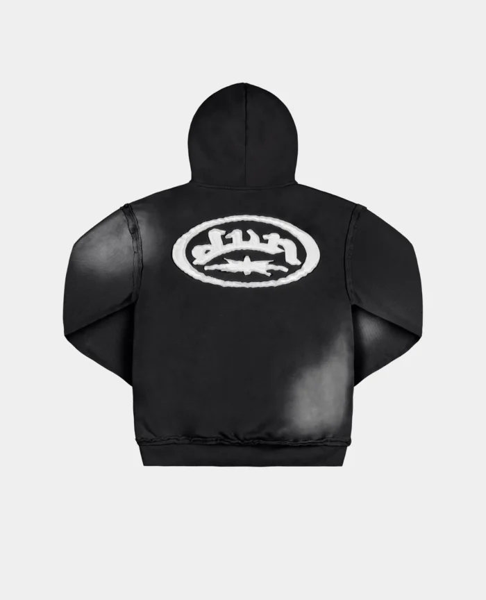 Divin By Divin Black Raw Military Hoodie