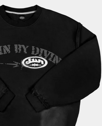 Divin By Divin Black Vintage Military Crewneck (2)