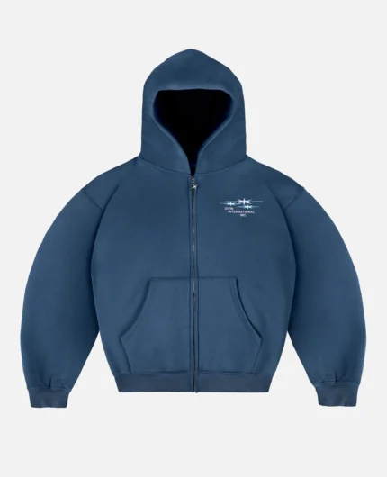 Divin By Divin Blue Int.Inc Zip Hoodie