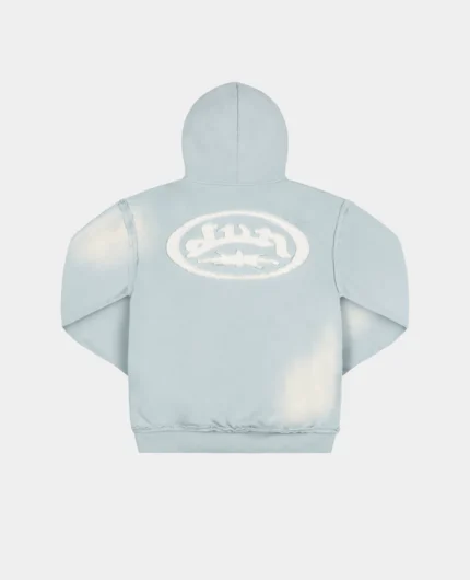 Divin By Divin Blue Raw Military Hoodie