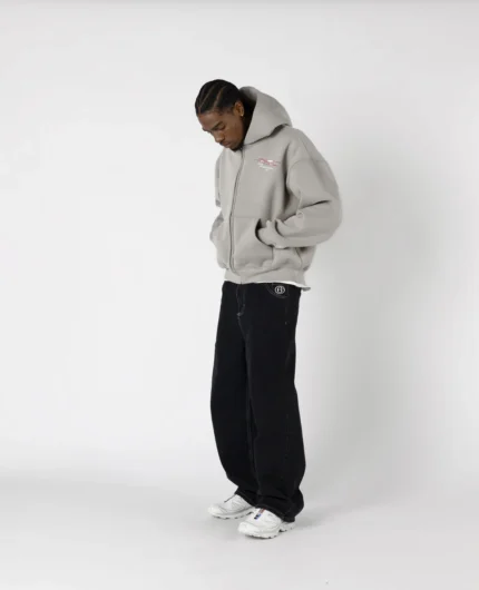Divin By Divin Grey Int.Inc Zip Hoodie (2)