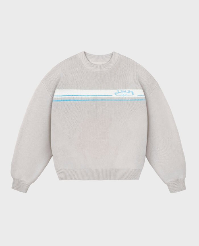 Divin By Divin Grey Line Knit
