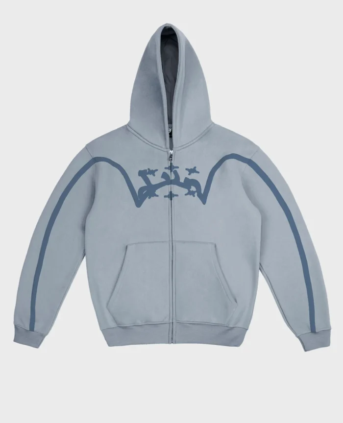 Divin By Divin Line Zip Hoodie (2)