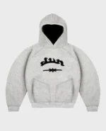 Divin By Divin Mottled Grey Sharp Hoodie