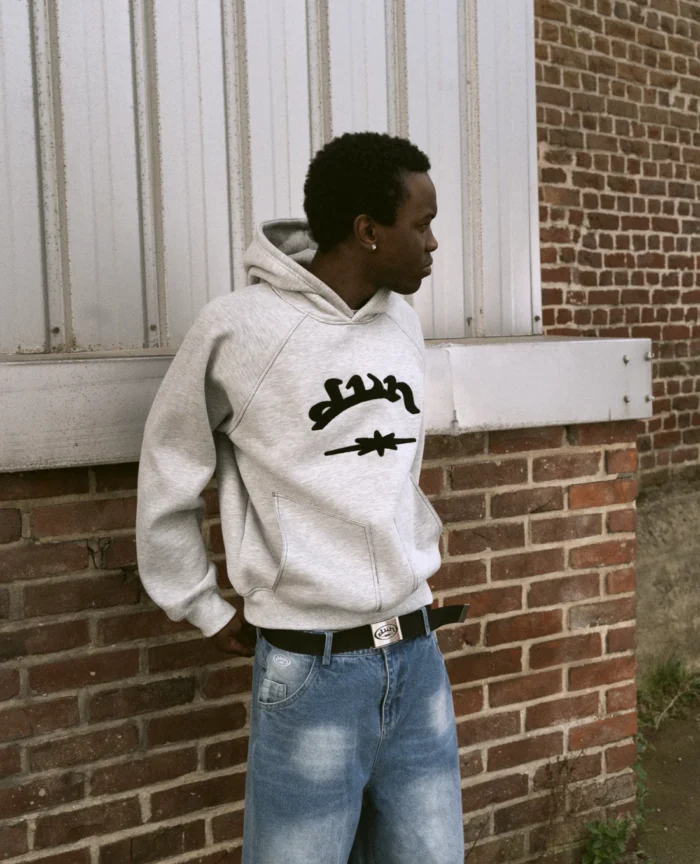 Divin By Divin Mottled Grey Sharp Hoodie (2)