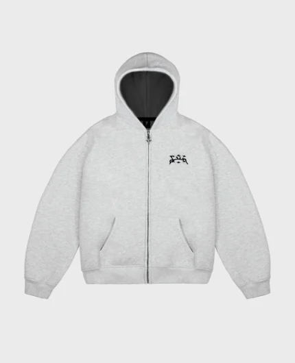Divin By Divin Mottled Grey Zip