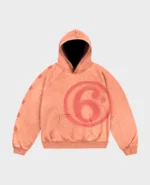Divin By Divin Red Sunwashed Hoodie