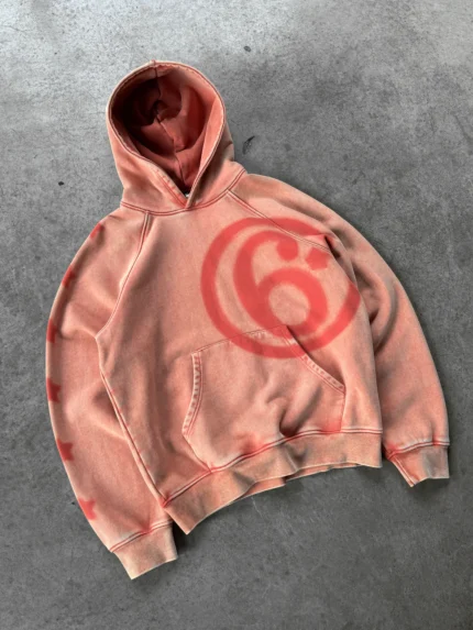 Divin By Divin Red Sunwashed Hoodie (2)