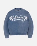 Divin By Divin Trap Washed Blue Knitwear