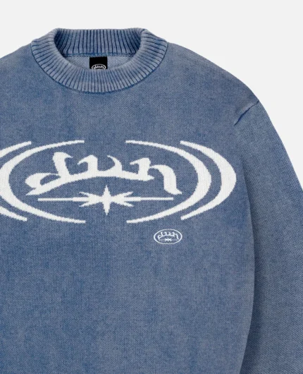 Divin By Divin Trap Washed Blue Knitwear (2)