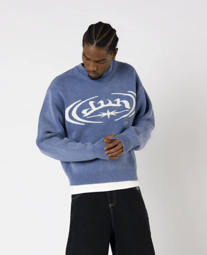 Divin By Divin Trap Washed Blue Knitwear (3)