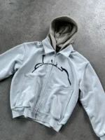 Divin by Divin Archive Blue Hooded Zip Jacket (2)