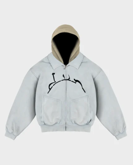 Divin by Divin Archive Blue Hooded Zip Jacket