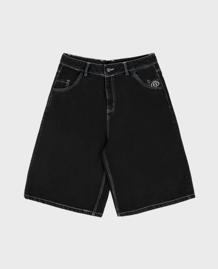 Divin by Divin Black Six Denim Jort (2)