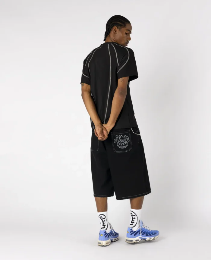 Divin by Divin Black Six Denim Jort (4)