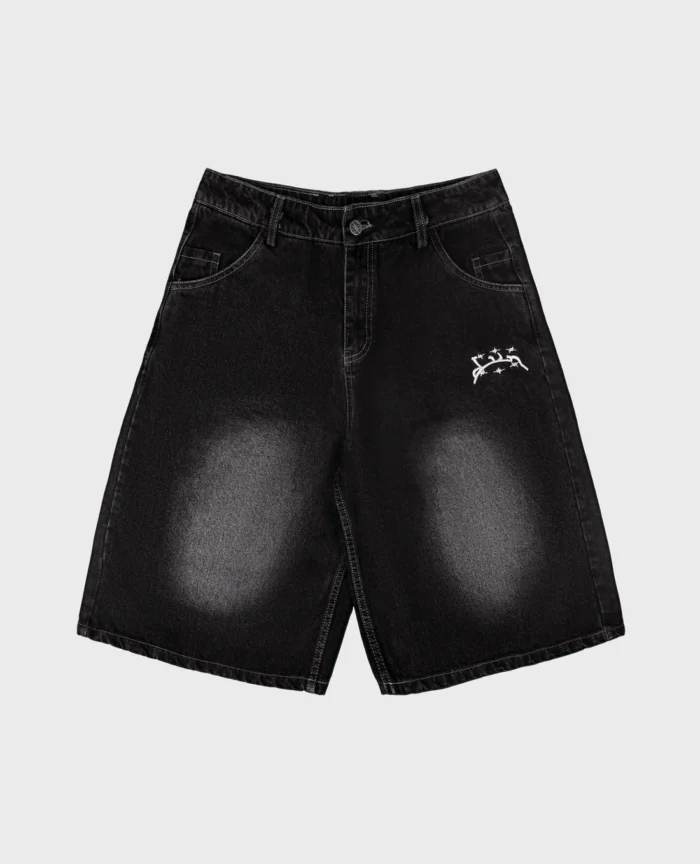 Divin by Divin Washed Black Denim Jort (3)