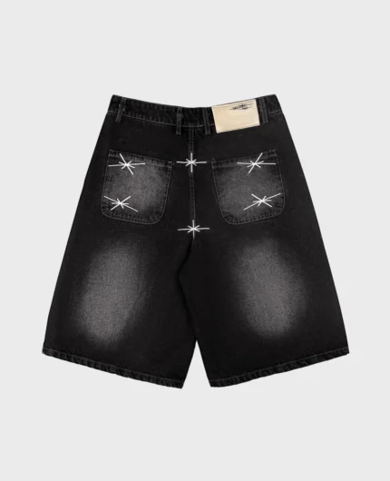 Divin by Divin Washed Black Denim Jort