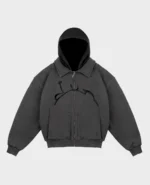 Divine By Divine Dark Hooded Zip Jacket