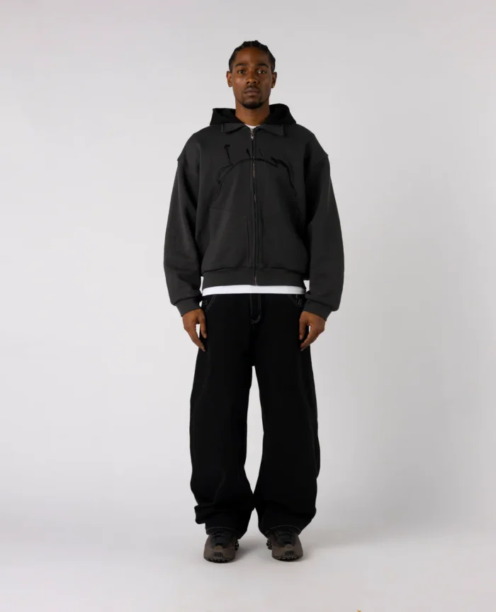 Divine By Divine Dark Hooded Zip Jacket (4)