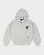 DivinByDivin Gris Coa Broderie Fermeture éclair