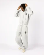 DivinByDivin Gris Coa Broderie Fermeture éclair (2)