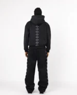 DivinByDivin Pantalon de jogging vertébrique noir (5)