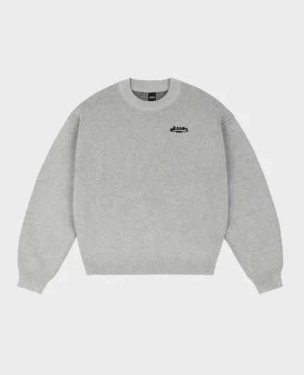 DivinByDivin Tricot Grey à motifs armoiries (2)