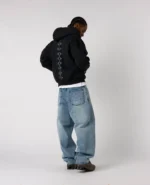 DivinByDivin Vertèbre Noire Fermeture Éclair (2)