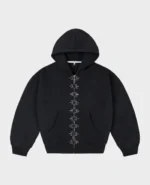 DivinByDivin Vertèbre Noire Fermeture Éclair (3)