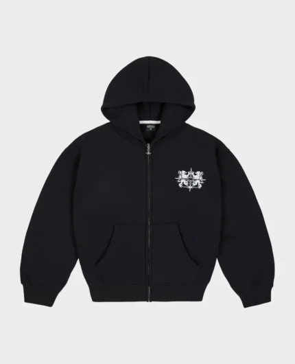 DivinByDivin Black Blason Zip