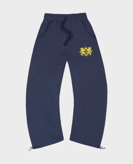 DivinByDivin Pantalon de jogging Blason bleu