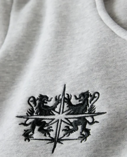 DivinByDivin Pantalon de jogging Blason gris (2)