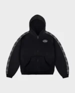 DivinbyDivin Fermeture éclair à rayures noires