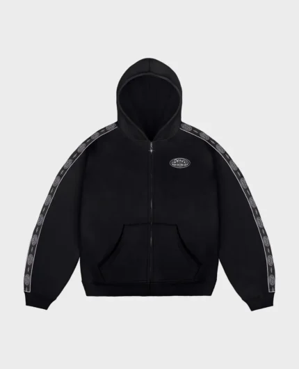 DivinbyDivin Fermeture éclair à rayures noires