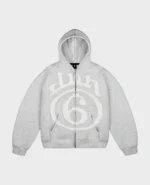 Sac à dos DivinByDivin Gris 6 étoiles Patch Zip