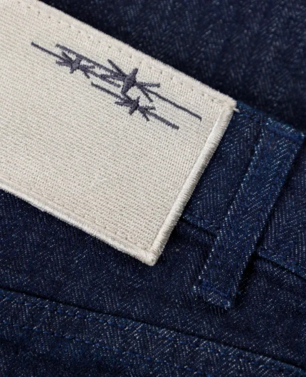 DivinByDivin Jort bleu à fines rayures