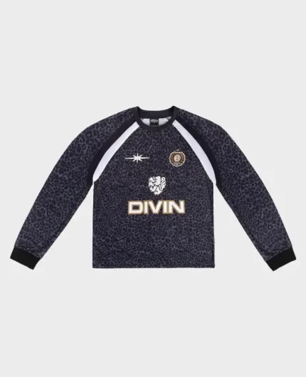 Divin By Divin Black Animals Jersey Longsleeves