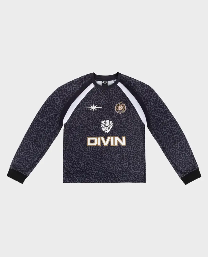 Divin By Divin Black Animals Jersey Longsleeves Divin By Divin Black Animals Jersey Longsleeves