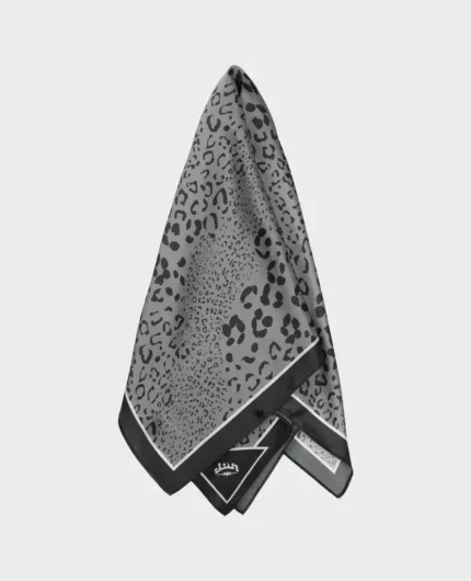 Divin By Divin Écharpe grise à motif tigre pour femme