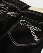 Divin By Divin Short en jean noir pour femme The Six Stars (4)