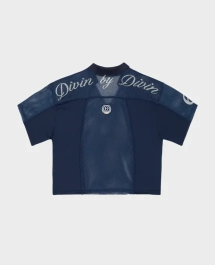 Divin By Divin T shirt bleu en maille pour femme (2)
