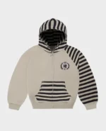 Divin By Divin Veste zippée grise à rayures club