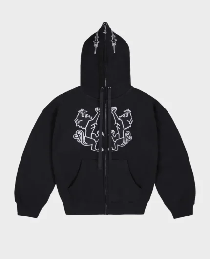 Divin By Divin Veste zippée intégrale Black Feral (2)